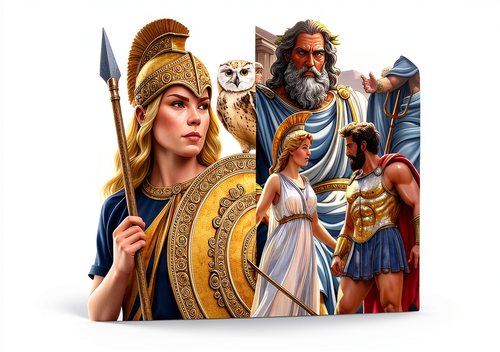 Installing Greek Mythology eBook for Kids and Teens by ARES GRAY Adventure on a wooden desk