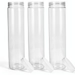 Transparent Storage Tank Set of 3 Airtight Canisters by STOBAZA-0