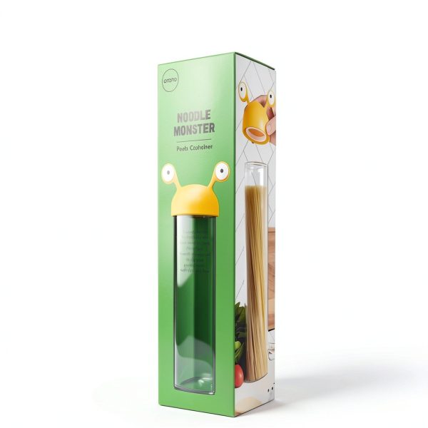 Noodle Monster Spaghetti Container OTOTO BPA Free Glass Pasta Holder-6