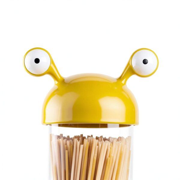 Noodle Monster Spaghetti Container OTOTO BPA Free Glass Pasta Holder-2