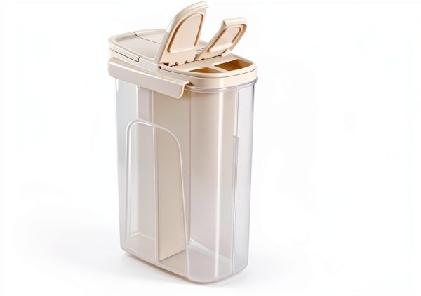 ZENFUN Airtight Pasta Containers 2-Pack 108 FL OZ with 4 Compartments-1