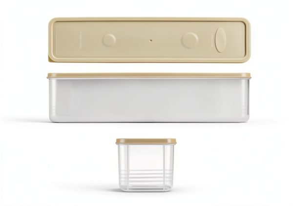 Elsjoy 6 Pack Pasta Container – Stackable Spaghetti Storage with Lid-2