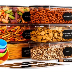Chef's Path Airtight Food Storage Container Set 6-Pack Durable Lids-0