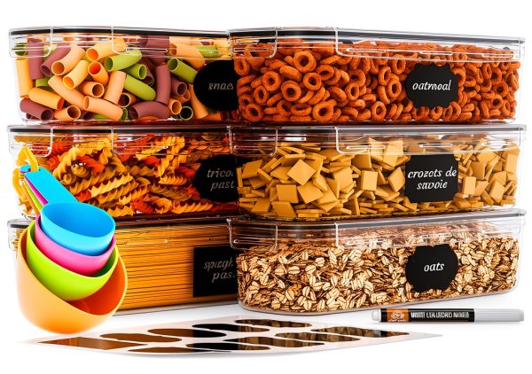 Chef's Path Airtight Food Storage Container Set 6-Pack Durable Lids-0