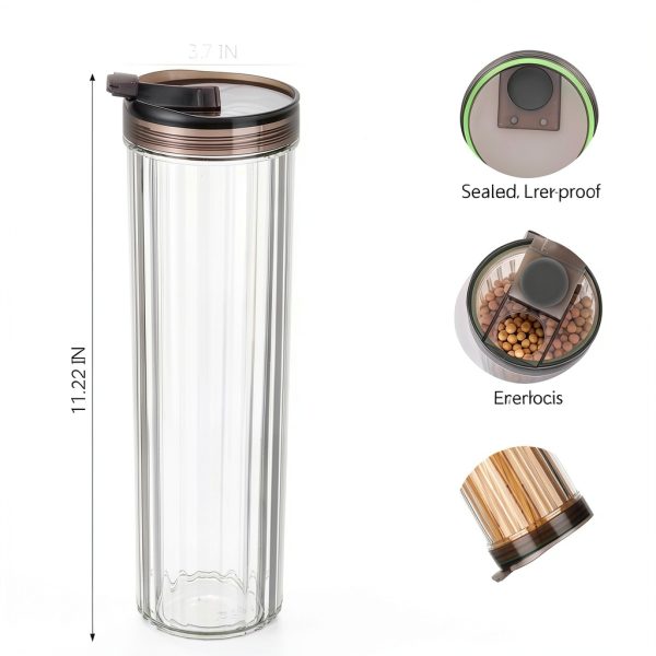 Spaghetti Pasta Container 48oz Acellegic Airtight Leakproof 3 Piece-1