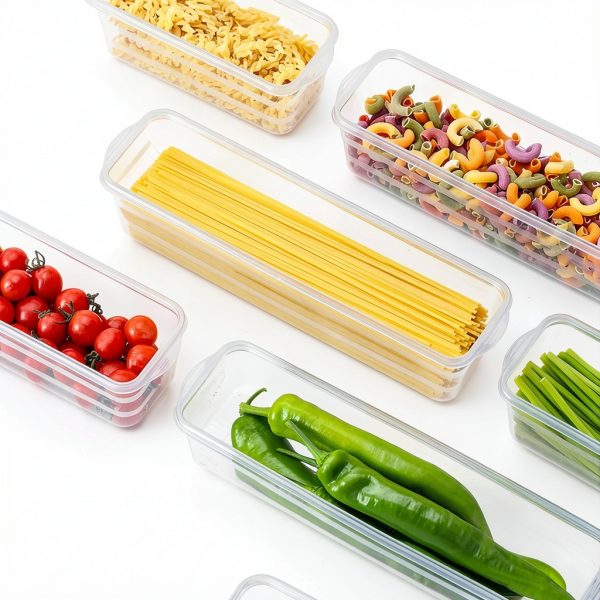Pasta Storage Container GRZJOPP 3-Piece Mixed Color Airtight Box-4