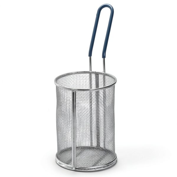 Tablecraft Round Pasta Basket - Stainless Steel 5-1/4 x 7 Inch-0