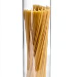 Plastic Spaghetti Container Youngever 60oz Storage Jar with Lid-0