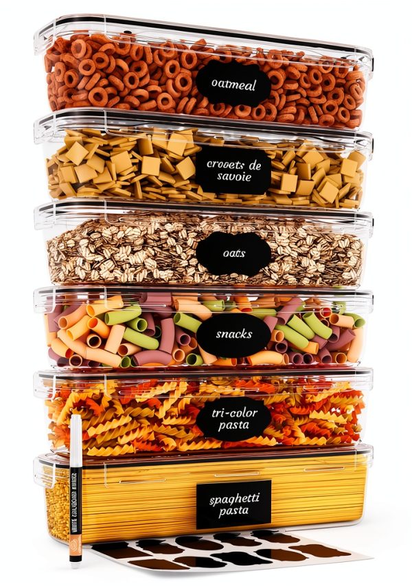 Chef's Path Airtight Food Storage Container Set 6-Pack Durable Lids-4
