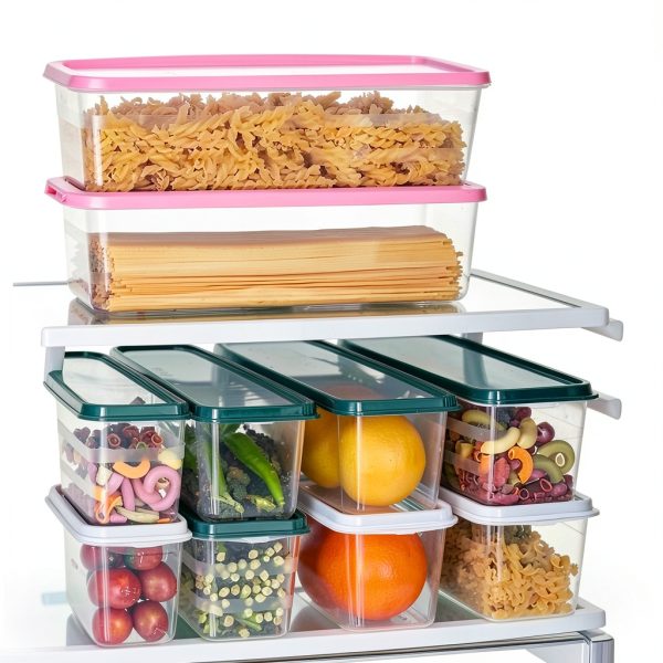 Pasta Storage Container GRZJOPP 3-Piece Mixed Color Airtight Box-3
