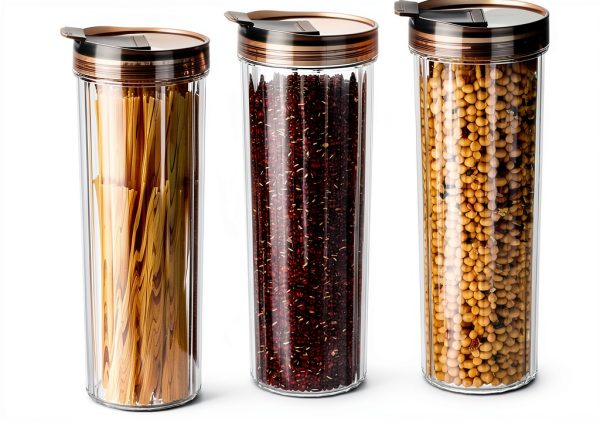 Spaghetti Pasta Container 48oz Acellegic Airtight Leakproof 3 Piece-0