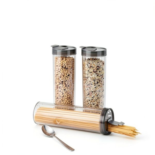 Spaghetti Pasta Container 48oz Acellegic Airtight Leakproof 3 Piece-3