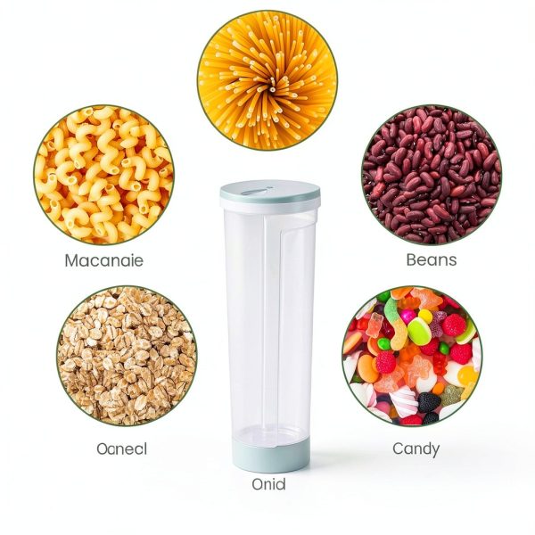 Plastic Tall Food Storage Pasta Container by EORTA Clear Locking Lid-6