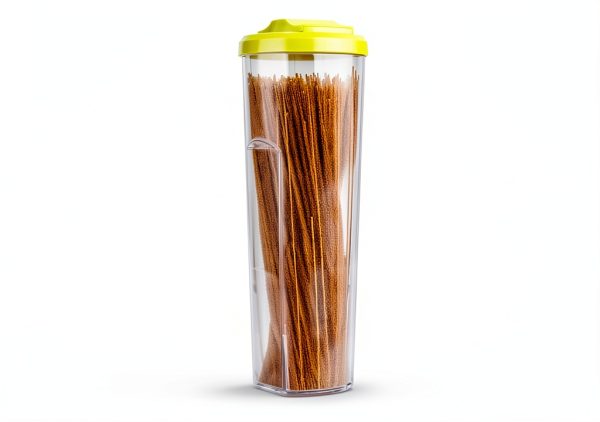 Bella Pasta Container Storage Spaghetti Noodle Keeper Tall Jar with-1