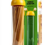 Noodle Monster Spaghetti Container OTOTO BPA Free Glass Pasta Holder-0