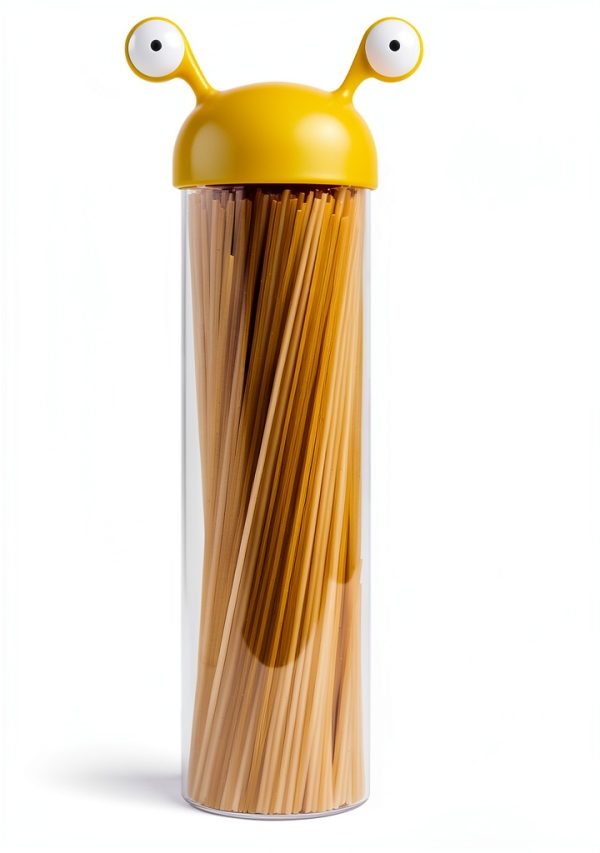 Noodle Monster Spaghetti Container OTOTO BPA Free Glass Pasta Holder-1