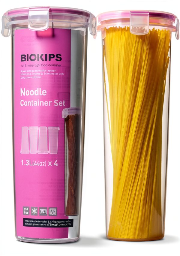 Komax Spaghetti Container – BPA‑Free Airtight Round Storage Set of 2-0