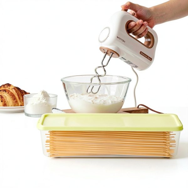 Pasta Storage Container GRZJOPP 3-Piece Mixed Color Airtight Box-8