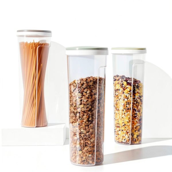 Spaghetti Pasta Storage Container Tall Clear Airtight Jar by SPRQ15-4