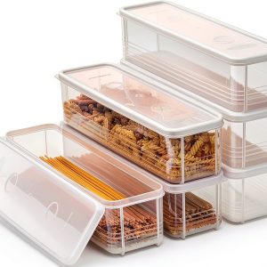 Pasta Storage Containers ZENFUN 6‑Pack Airtight Canisters BPA-Free-0