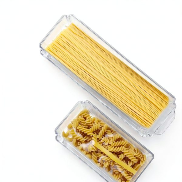 Pasta Storage Container Yomjarl Food Storage Airtight Stackable 3‑Pack-4