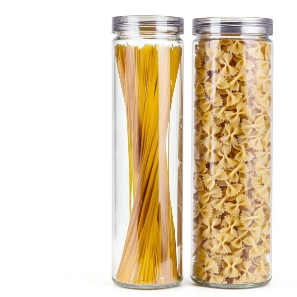 Spaghetti Pasta Storage Containers GRZJOPP 6‑Piece Set Twist‑Lock Lids-4