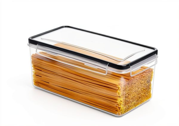 Vtopmart Airtight Food Storage Containers with Lids 8PCS Set 3.2L, Plastic Spaghetti Container for Pasta organizer, BPA Free Air Tight House Kitchen Pantry Organization-2