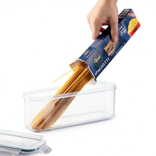 Komax Biokips Pasta Storage Containers Set of 2 Airtight Locking Lids-4