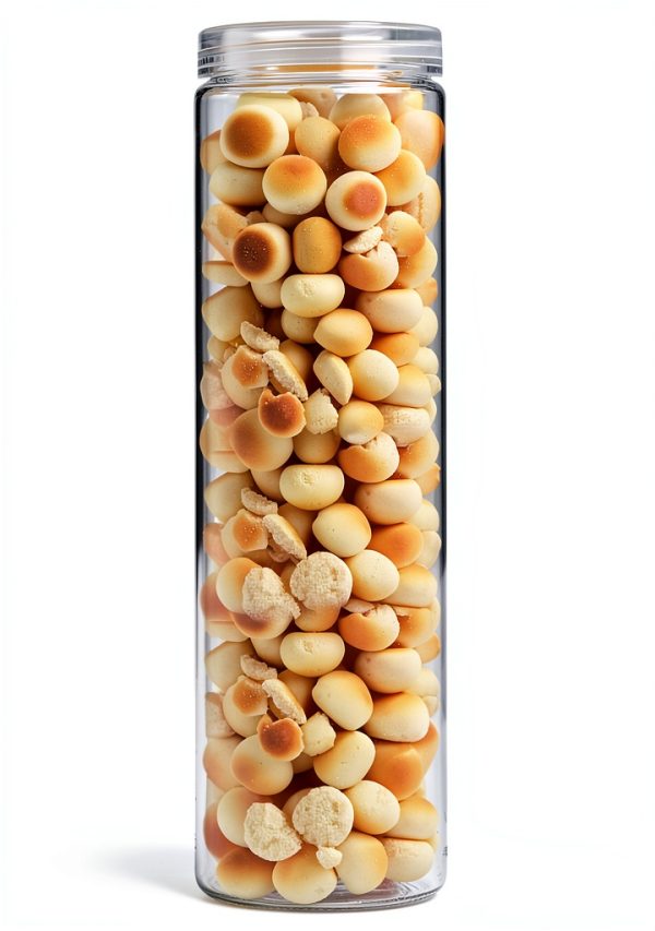 Clear Plastic Food Storage Jar Cheeren 6‑Piece Stackable 11.8"-2