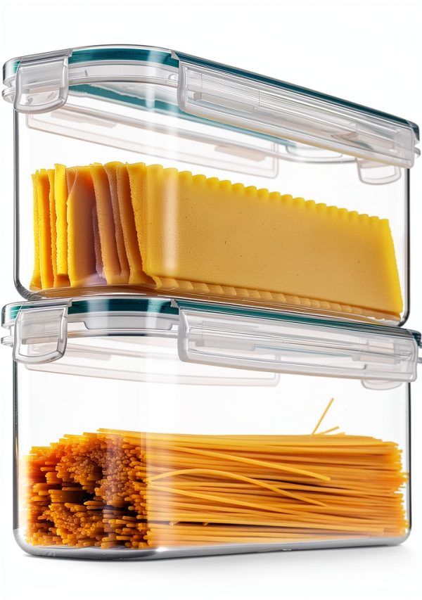 Komax Biokips Pasta Storage Containers Set of 2 Airtight Locking Lids-6