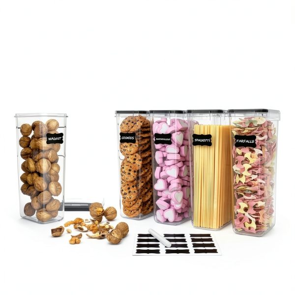Pasta Containers 4 Pack 2.8L Airtight Storage with Durable Lids-6