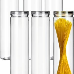 Spaghetti Pasta Storage Containers GRZJOPP 6‑Piece Set Twist‑Lock Lids-0