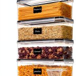 Vtopmart Airtight Pasta Storage Containers 4-Pack BPA Free-0